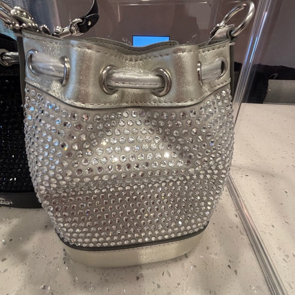 Coach Mini Crystal Drawstring Bucket Bag - **SEE pics** - Picture 4 of 11